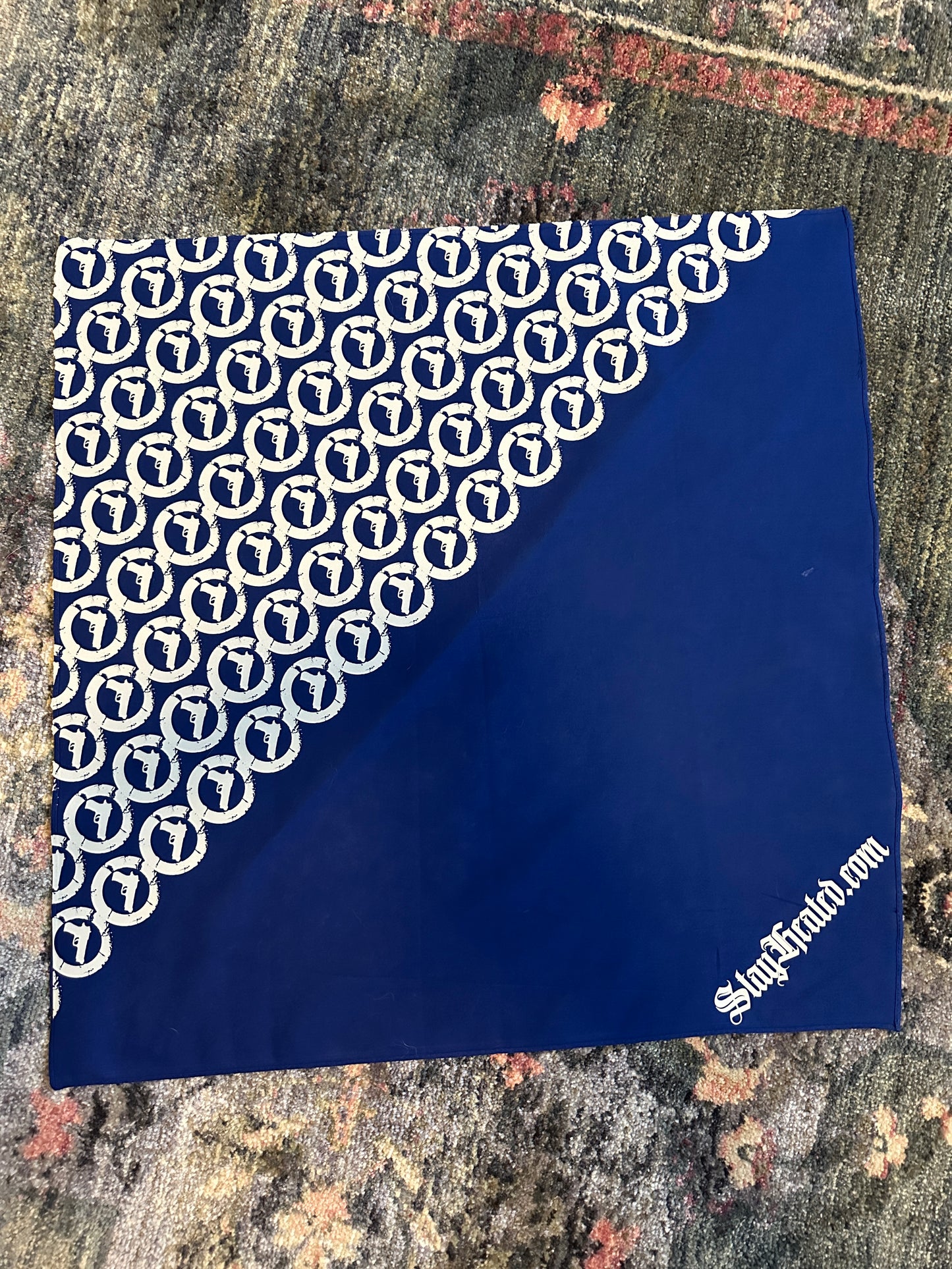 StayHeated.com Bandana Blue